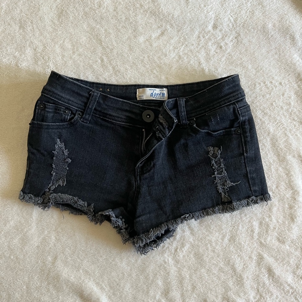 Cotton On Denim Black Shorts